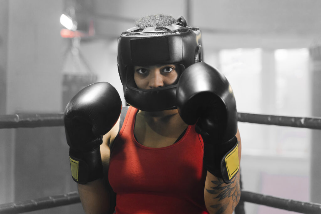 protetores de cabeça no boxe